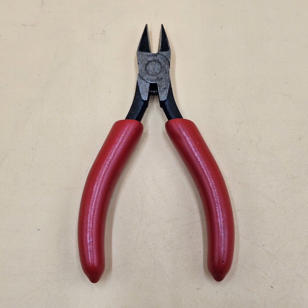 Vintage Snap-on E710CG USA 5.5" Diagonal Cutters Precision Side Wire Plier Red